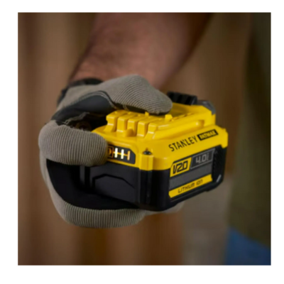 Kit 2 Bateria 4ah e 1 Carregador 20v SCB244CK - Stanley - 132011 - Imagem 3