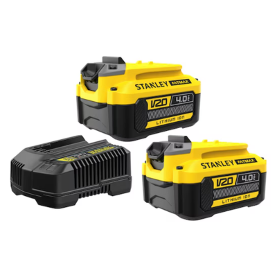 Kit 2 Bateria 4ah e 1 Carregador 20v SCB244CK - Stanley - 132011