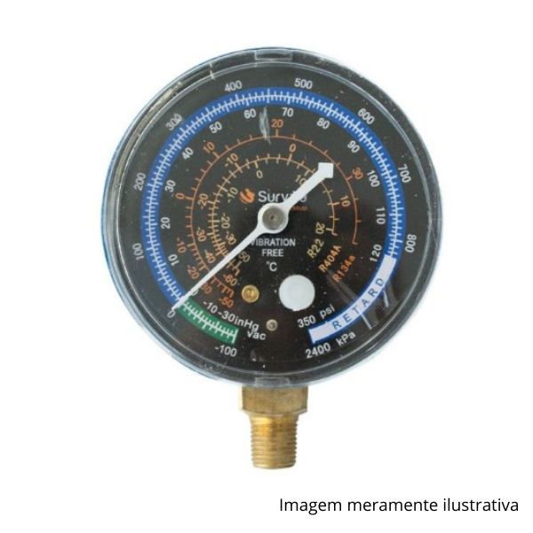 Manômetro de Baixa R22/R134 - Suryha - 132743