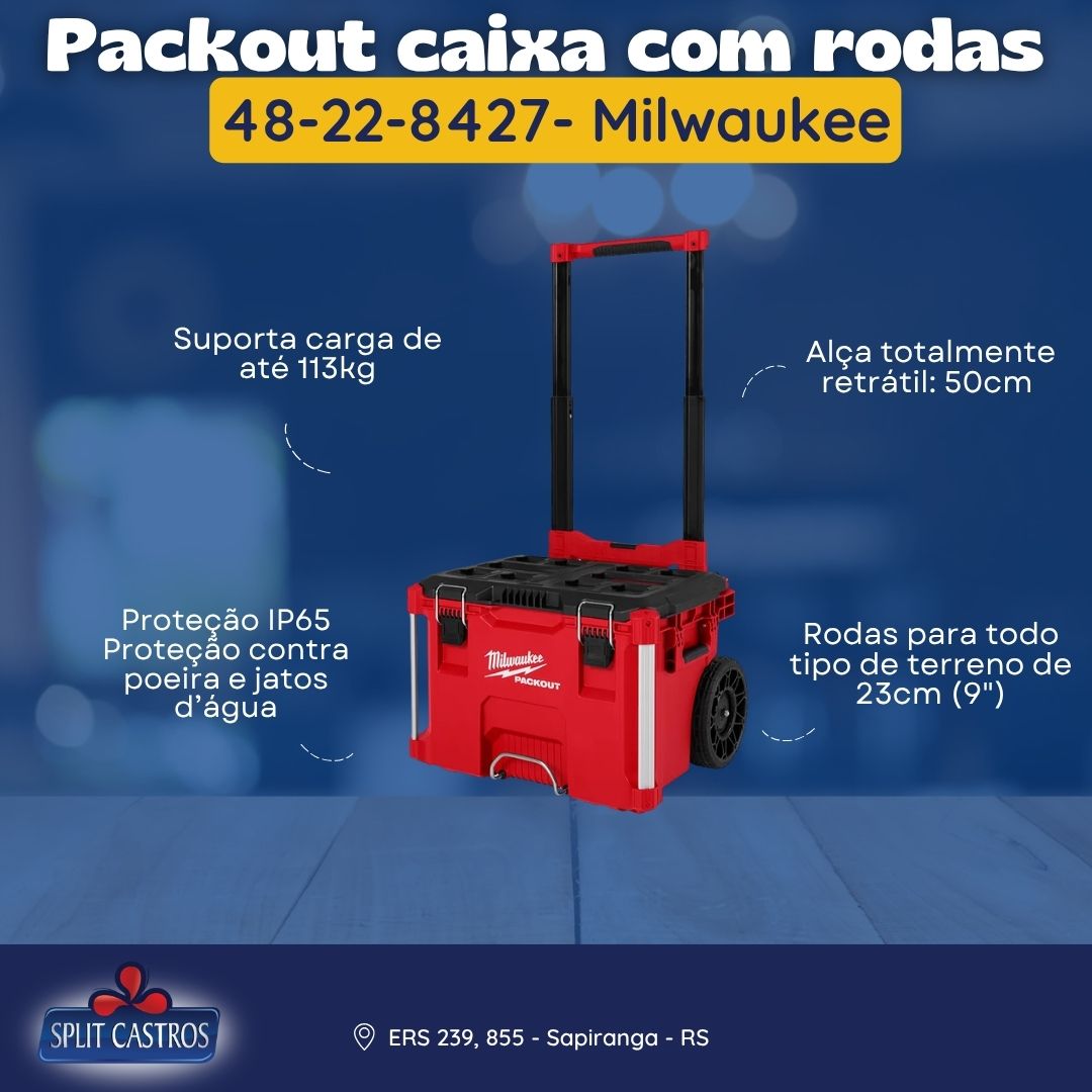 Caixa de Ferramentas com Rodas PACKOUT™ Milwaukee – 48-22-8427 - Imagem 10