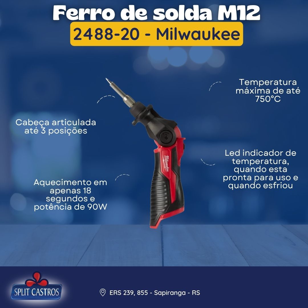 Ferro de Solda Milwaukee M12 – 2488-20 - Imagem 7