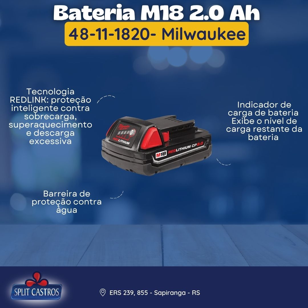 Bateria 18V 2Ah Ions de Litio 48-11-1820 - Milwaukee - Imagem 6