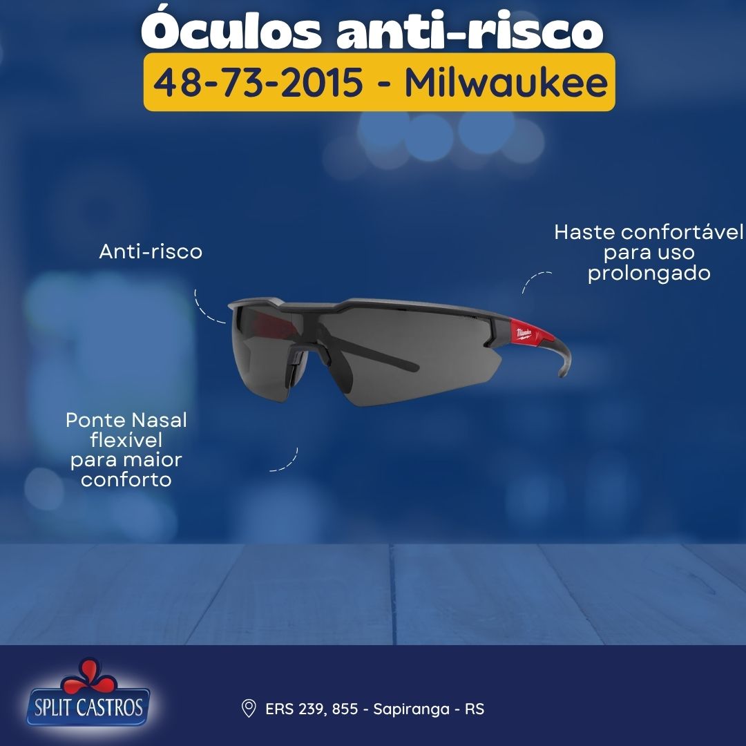 Óculos de segurança lente escura anti-risco Milwaukee - 48-73-2015 - Imagem 9