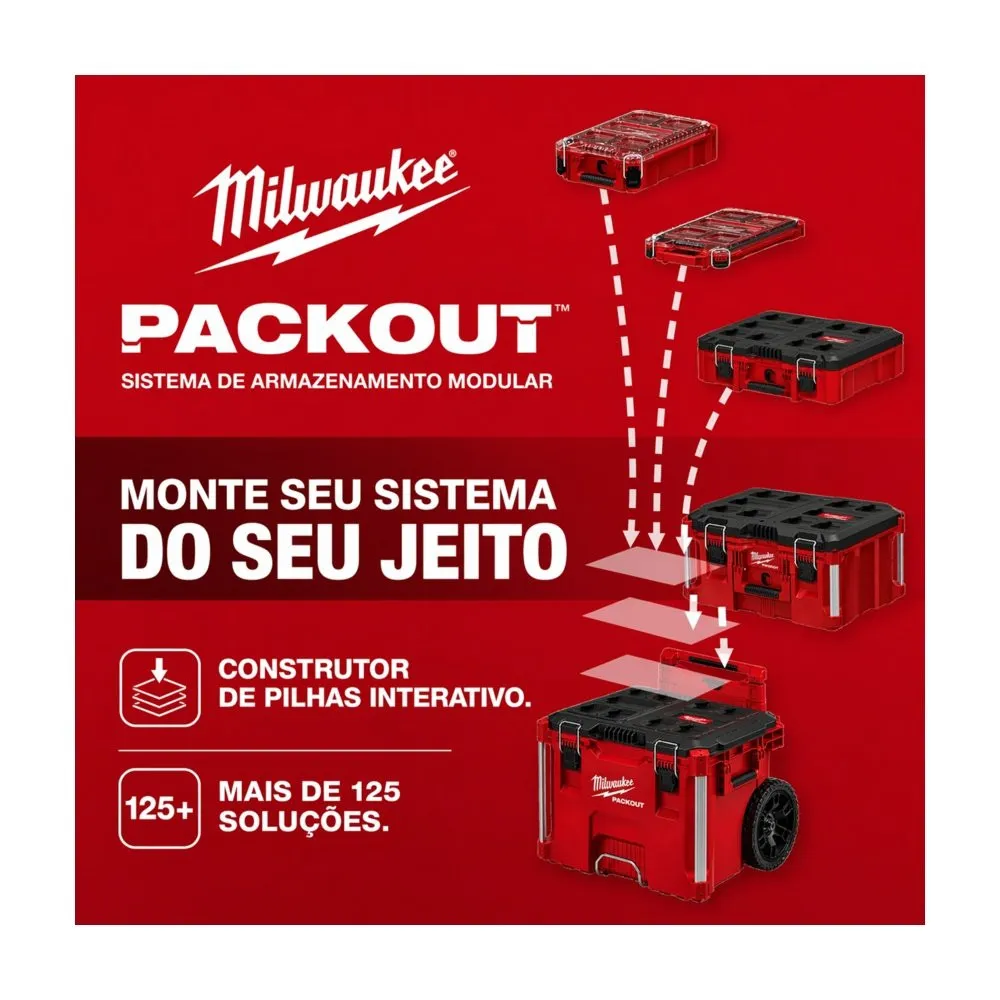 Caixa de Ferramentas com Rodas PACKOUT™ Milwaukee – 48-22-8427 - Imagem 9