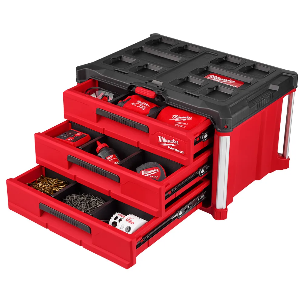 Packout caixa de ferramentas 3 gavetas Milwaukee – 48-22-8443 - Imagem 11