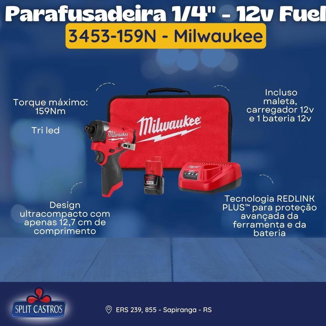 Parafusadeira de Impacto 1/4