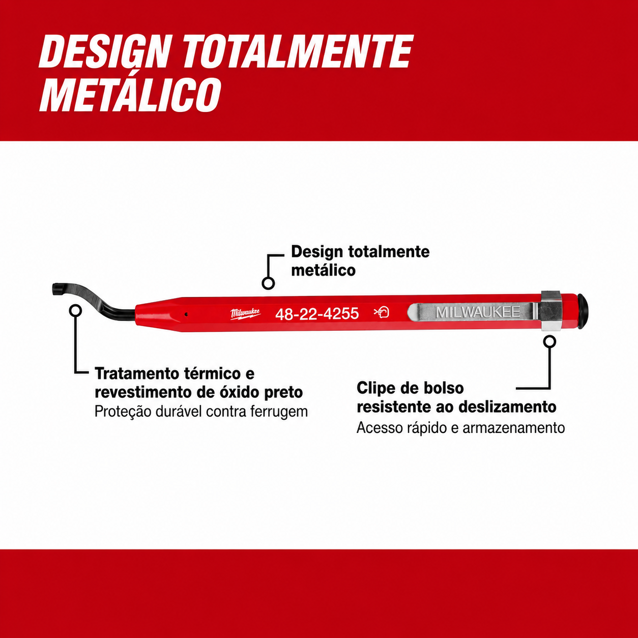 Rebarbador Manual 48-22-4255 - Milwaukee - Imagem 4