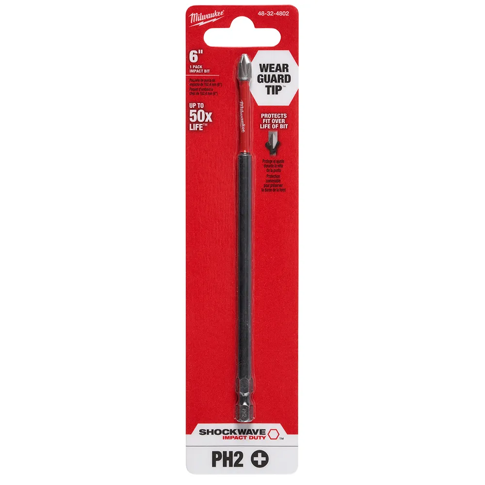 Ponta Bit Philips Ph2 X 150Mm 48-32-4802 - Milwaukee - Imagem 3