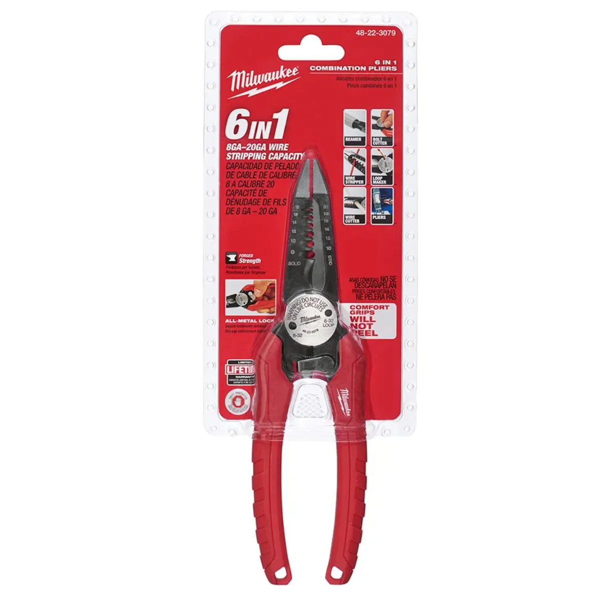 Alicate Eletricista Combinado 6 Em 1 - Milwaukee 48-22-3079 - Imagem 3